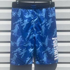 Fortnite Swim Shorts for Youth Blue Sz 28 Waist Board/Surfer Shorts